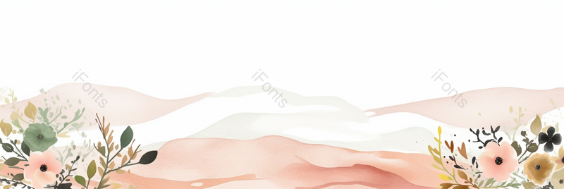 粉色文艺简约鲜花花瓣手绘展板背景鲜花背景纹理植物山水画,插画/手绘图,插画/手绘图库,插画/手绘图下载,插画/手绘